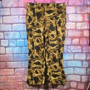 Vintage Columbia Gore-Tex Camo Hunting Pants 42x32 Waterproof Duck Camo Outdoors